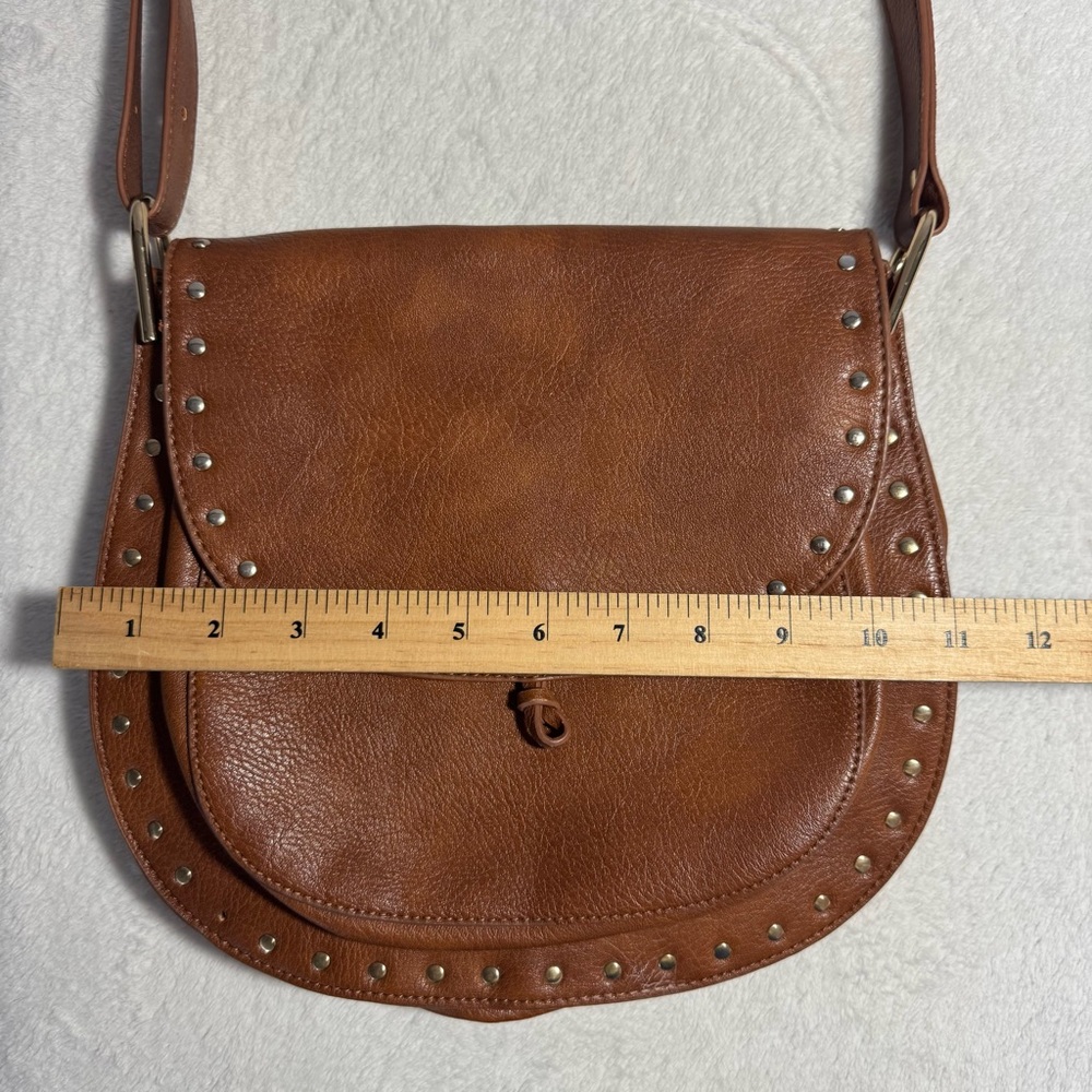 TORRID Brown Faux Leather Crossbody Bag, Western Boho Chic Crossbody - Picture 7 of 9